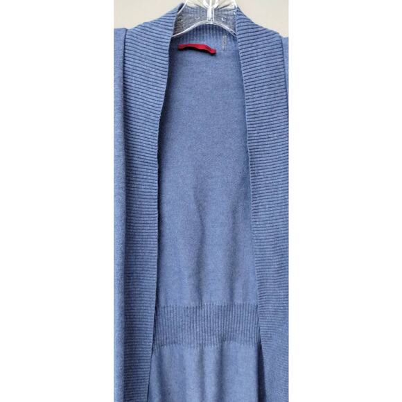 RED label brand Open Lightweight Rayon blend Cardigan Cornflower Blue Size L - Picture 7 of 9
